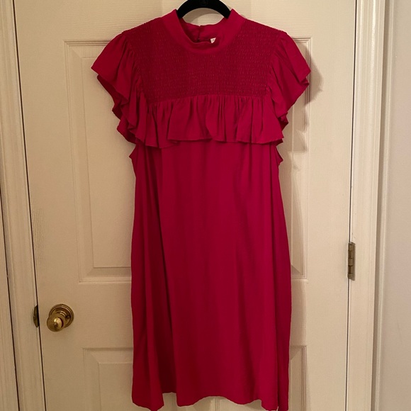 a new day Dresses A New Day By Target Smocked Hot Pink Dress Poshmark